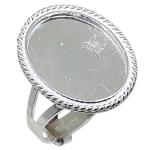 Coralli di Sardegna Base de anillo de filigrana de Cerdeña 1 Engaste redondo de plata 12x16 mm Tamaño ajustable