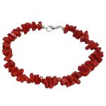 Coralli di Sardegna Bracciale Corallo Rosso Sardegna Cupolini seconda. Chiusura Argentata. Lunghezza 18cm Peso 11gr  