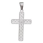 Coralli di Sardegna Pendant Filigree Silver Cross Openwork