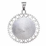 Coralli di Sardegna Ciondolo Filigrana Argento Corbula bordo traforato mm 29