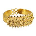 Coralli di Sardegna Anello Filigrana Sarda Argento Ovale 8x19mm Posteriore 5mm Regolabile 3,5gr