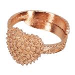 Coralli di Sardegna Anello Filigrana Argento Rosato Sarda Cuore serpentina aperta