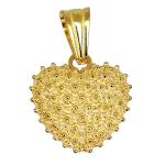Coralli di Sardegna Ciondolo Filigrana Argento Dorato Cuore 13mm