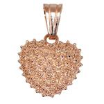 Coralli di Sardegna Ciondolo Filigrana Argento Rosato Cuore 13mm