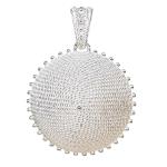 Coralli di Sardegna Silver Filigree Pendant Corbula edge dots mm 27