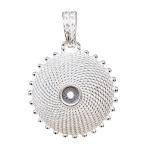 Coralli di Sardegna Base Ciondolo Filigrana Argento Corbula bordo pallini mm 20 spola 4 mm