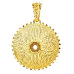 Coralli di Sardegna Base Pendant Filigree Golden Silver Corbula edge dots mm 27 spool 6 mm