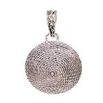 Coralli di Sardegna Ciondolo Filigrana Argento Brunito Corbula mm 18