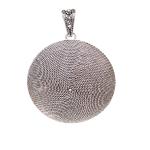 Coralli di Sardegna Ciondolo Filigrana Argento Brunito Corbula mm 35