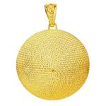 Coralli di Sardegna Colgante de filigrana de Plata Dorada Corbula mm 35