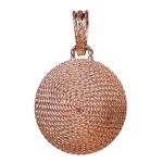 Coralli di Sardegna Colgante de filigrana de Plata rosa Corbula mm 18