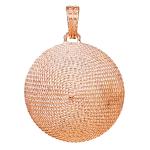 Coralli di Sardegna Colgante de filigrana de Plata rosa Corbula mm 26