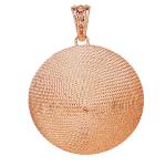 Coralli di Sardegna Colgante de filigrana de Plata rosa Corbula mm 35