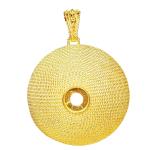 Coralli di Sardegna Base Colgante Filigrana Plata Dorada Corbula mm 35 carrete 8 mm