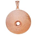 Coralli di Sardegna Base Pendant Filigree Pink Silver Corbula mm 35 spool 8 mm