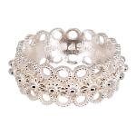 Coralli di Sardegna Sardinian Filigree Ring Silver Central Dots Openwork Circles Size 8