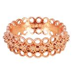 Coralli di Sardegna Sardinian Filigree Ring Pink Silver Central Dots Openwork Circles Size 20