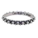 Coralli di Sardegna Anillo Fino Filigrana Cerdeña Anillo Plata Bruñida Talla 10