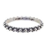 Coralli di Sardegna Anello Fedina sottile Filigrana Sarda Argento Brunito Misura 16