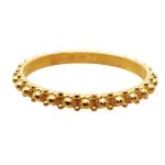 Coralli di Sardegna Anello Fedina sottile Filigrana Sarda Argento Dorato Misura 19