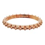 Coralli di Sardegna Anello Fedina sottile Filigrana Sarda Argento Rosato Misura 7