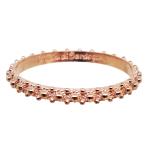 Coralli di Sardegna Thin Sardinian Filigree Ring Ring Rose Silver Size 24