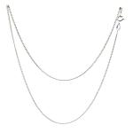 Coralli di Sardegna Chain Silver Curb Model, 40 cm Length