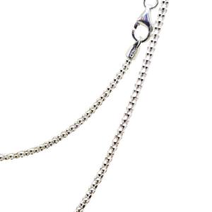 Coralli di Sardegna Cadena de Plata Modelo Popcorn, 40 cm Longitud