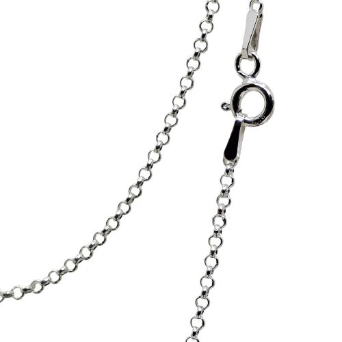 Coralli di Sardegna Cadena de Plata Modelo Forzada, Eslabones 1.5mm, 40 cm Longitud