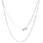 Coralli di Sardegna Chain Silver Box Model, 1mm Links, 45 cm Length