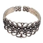 Coralli di Sardegna Filigree Ring Silver Classic Band Small Dots Openwork Leaves