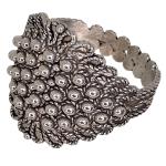 Coralli di Sardegna Silver Filigree Ring with Rhombus and Full Leaves