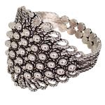 Coralli di Sardegna Silver Filigree Ring with Rhombus and Openwork Leaves