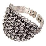 Coralli di Sardegna Filigree Ring Silver Band Large Oval Pierced Circles