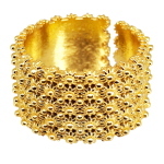 Coralli di Sardegna Anillo de filigrana sarda Plata Dorada Talla 20