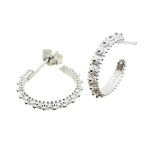 Coralli di Sardegna Filigree Silver Circle Earrings