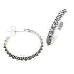 Coralli di Sardegna Filigree Silver Circle Earrings