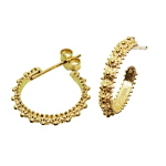 Coralli di Sardegna Filigree Silver Circle Earrings