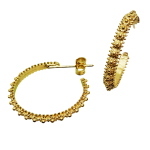 Coralli di Sardegna Filigree Silver Circle Earrings