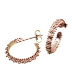 Coralli di Sardegna Filigree Silver Circle Earrings