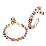 Coralli di Sardegna Filigree Silver Circle Earrings