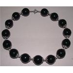 black agate necklace 