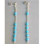 turquoise earrings  with silver