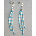 turquoise earrings with silver