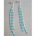 turquoise earrings with silver