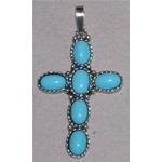 turquoise pendant with silver