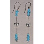 orecchini turchese in argento