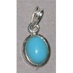 turquoise pendant with silver