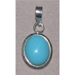turquoise pendant with silver