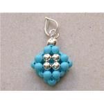 turquoise pendant with silver